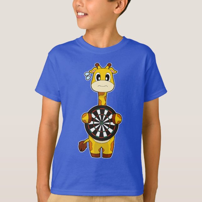 Camiseta Alvo de Dardos de Girafa (Frente)