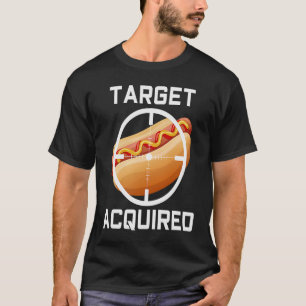 Camiseta Alvo de diversão de Comida de Cachorro Quente Adqu