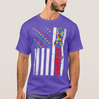 Camiseta Alvorada vovó de bandeira americana sensibilização