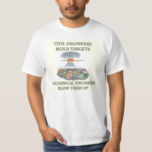 Camiseta Alvos da construção dos engenheiros CIVILES