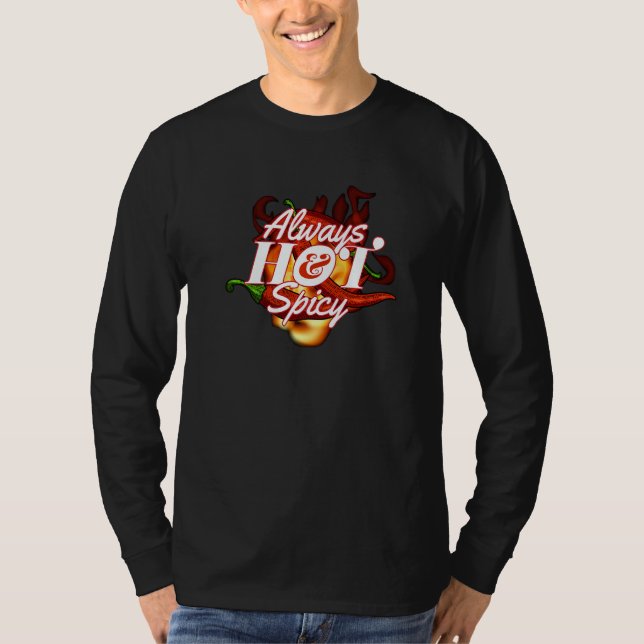 Camiseta Always Hot & Spicy I Pepperoni Scoville Spicy Jala (Frente)