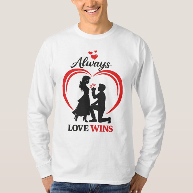 Camiseta Always Love Wins Unisex Long Sleeve Shirt (Frente)