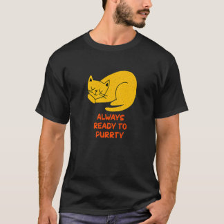 Camiseta Always Ready to Purrty Cat  Party Kitten Reunion  