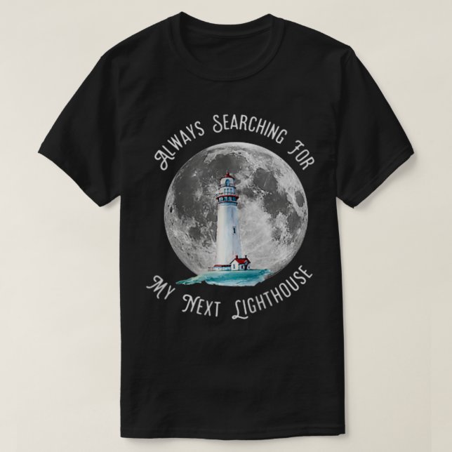 Camiseta Always Searching for my net Lighthouse Zip  (Frente do Design)