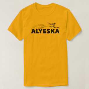 Camiseta Alyeska Saltador de Esqui do Alasca