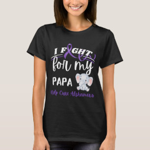 Camiseta Alzheimer: consciência Eu luto contra ele do Papa