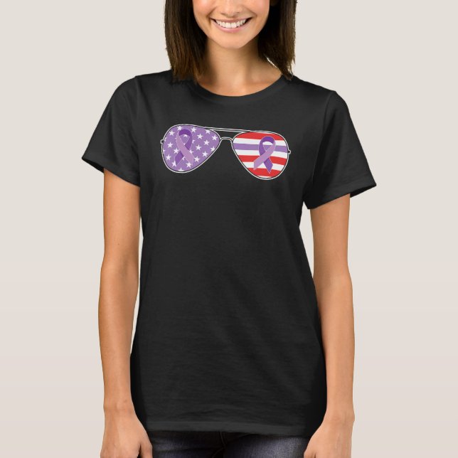 Camiseta Alzheimer Disease Awareness Wear Alzheimer's Purpl (Frente)