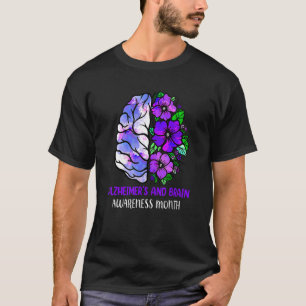 Camiseta Alzheimer e consciência cerebral Mês