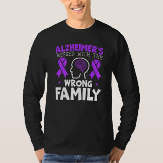 Camiseta Alzheimer está bagunçado com a família errada Alz