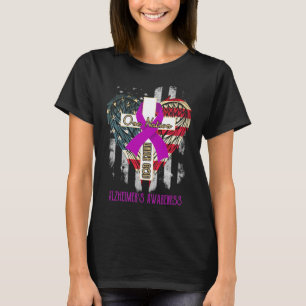 Camiseta alzheimer_s consciência uma nação sob deus