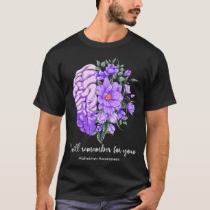 Camiseta Alzheimer Sensibilização, Alzheimer Mãe Pai, Coste