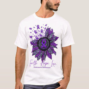 Camiseta Alzheimer Sensibilização Para A Fé De Girassol Ho