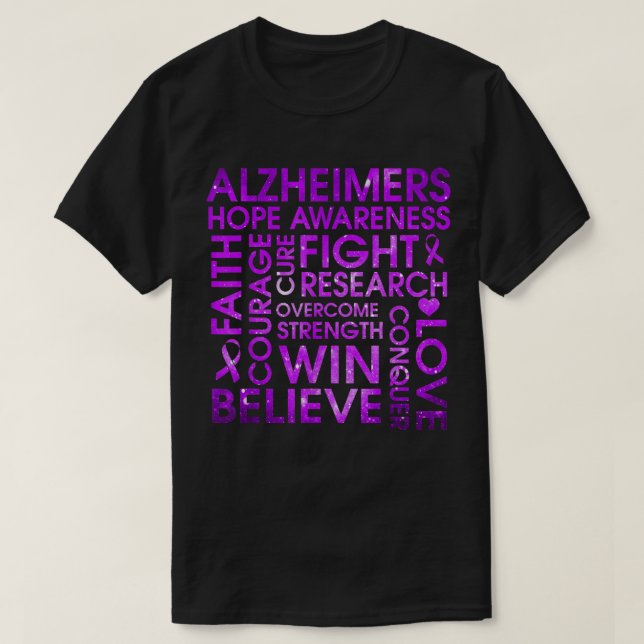 Camiseta Alzheimer Support Walk, Alzheimer Disease (Frente do Design)