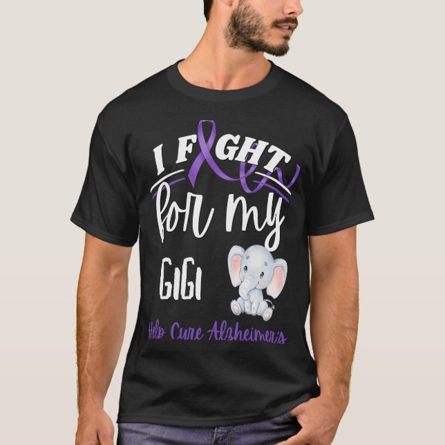 Camiseta Alzheimer's Awareness I Fight For Gigi Alzheimer's (Frente)