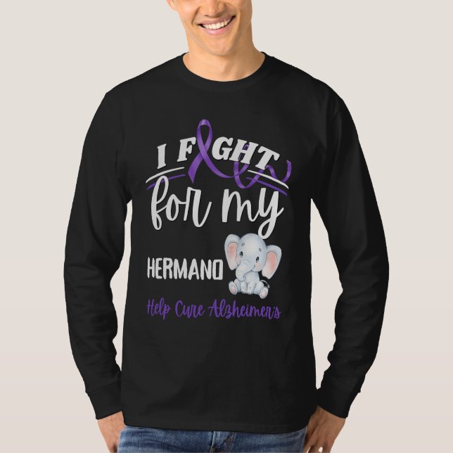 Camiseta Alzheimer's Awareness I Fight Hermano Alzheimer's  (Frente)