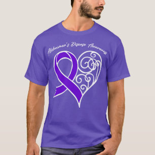 Camiseta Alzheimers Sensibilização para o Carbono Presente 