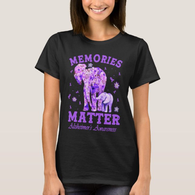 Camiseta Alzheimeru2019s Awareness Memories Matter Purple E (Frente)