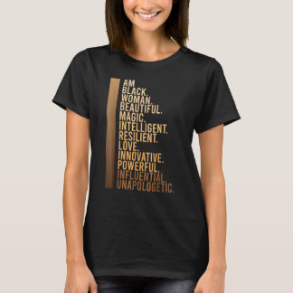 Camiseta Am Black Woman Black History Month Educated Black