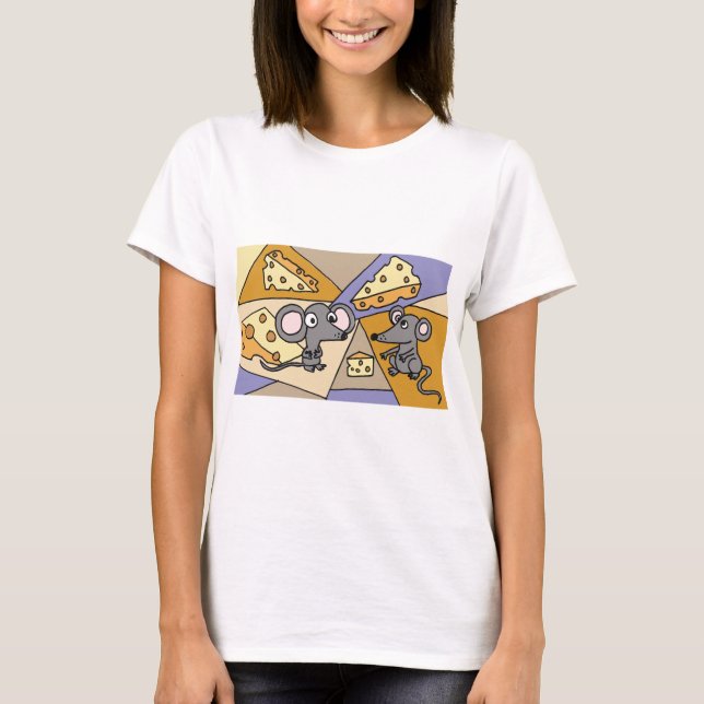 Camiseta AM- ratos e arte do queijo (Frente)