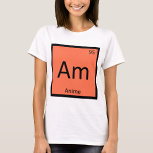 Camiseta Am - Tabela Periódica Química de Animação Anime