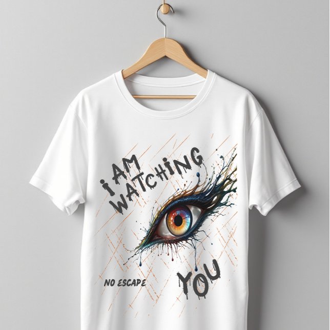 Camiseta Am Watching You No Escape Creepy Eye (Criador carregado)