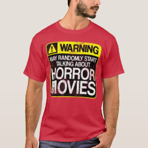 Camiseta Ama Assistir Filmes de Terror Aviso Assustador Hal
