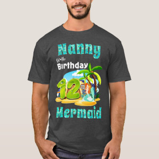 Camiseta Ama De Sereia Bonita Do Aniversário Da 12