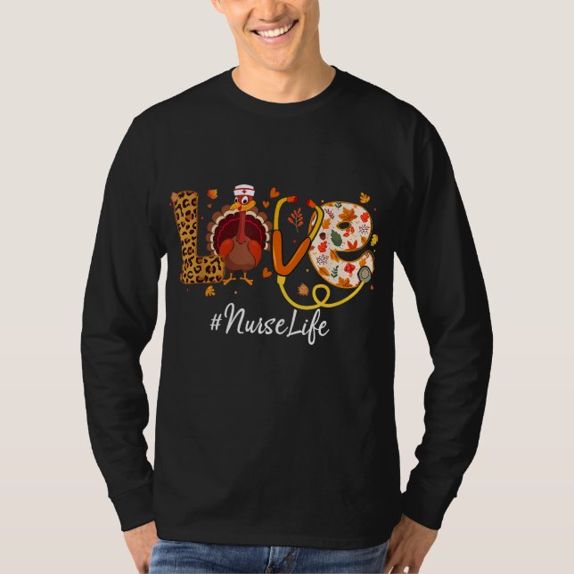 Camiseta Ama Enfermeira Vida Turca Enfermagem Engraçada Açã (Frente)