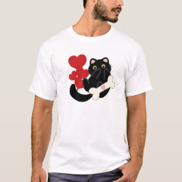 Camiseta Ama Gatos Tipografia Fofa Design Amante de Gatos