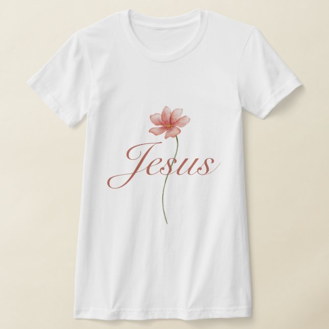 Camiseta ama Jesus camisa religiosa, fé Deus (Postura )