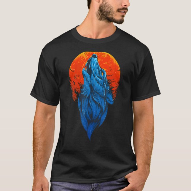 Camiseta Ama Lobo Lobo Rosto 3 (Frente)