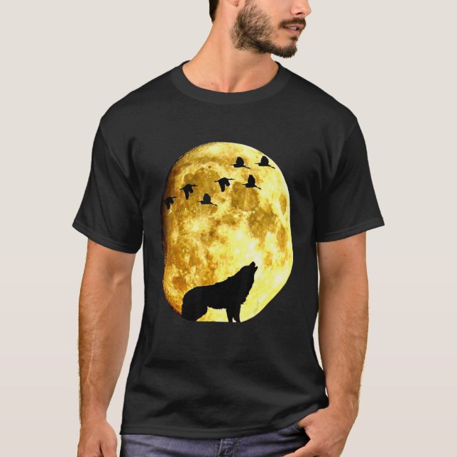 Camiseta Ama Lobos, Lua de Lobo 6 (Frente)