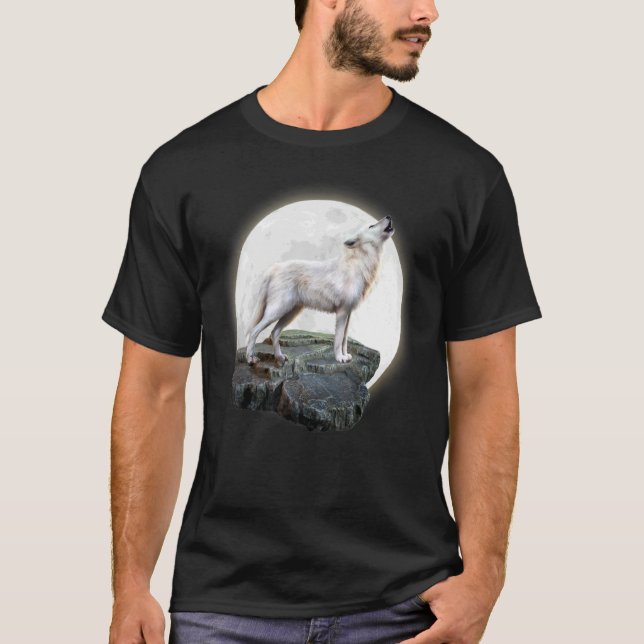 Camiseta Ama Lobos rosto de lobo 1 (Frente)