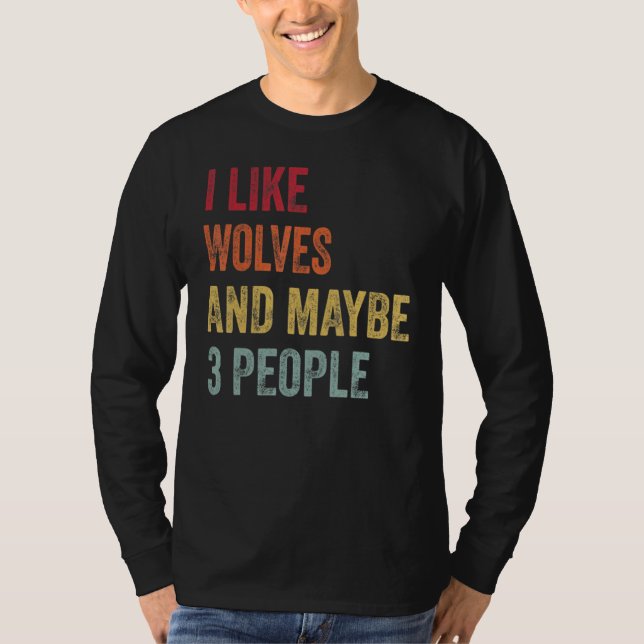Camiseta Ama Lobos rosto de lobo 12 (Frente)