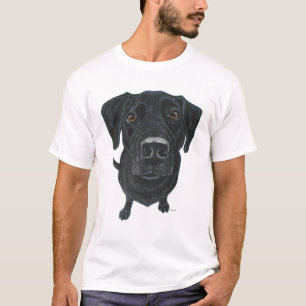 Camiseta Ama-Me O Cachorro Negro Labrador