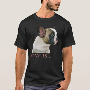 Camiseta Ama o Buldogue Francês Francês Mãe Pai Cachorro