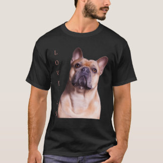 Camiseta Ama o Buldogue Francês Francês Mãe Pai Cachorro Pu
