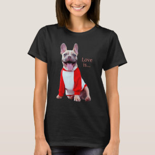 Camiseta Ama o Buldogue Francês Francês Mãe Pai Cachorro Pu