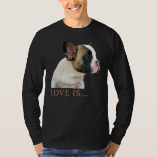 Camiseta Ama o Buldogue Francês Francês Mãe Pai Cachorro Pu