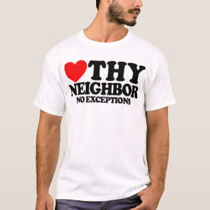 Camiseta Ama o teu próximo sem excepções Fé Cristã