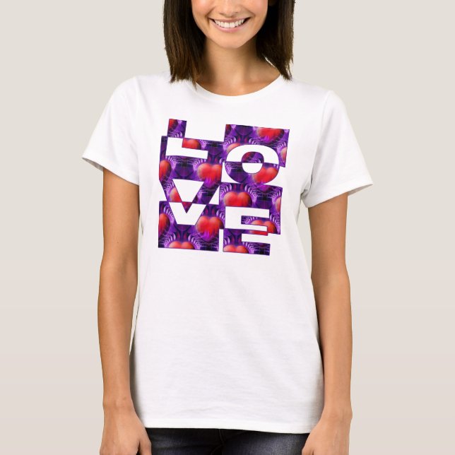 Camiseta AMA os corações (Frente)