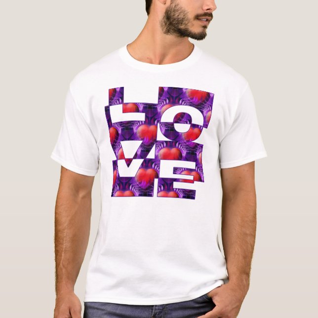 Camiseta AMA os corações (Frente)