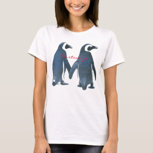 Camiseta Ama Pássaros Casal Pinguim Thunder_Cove
