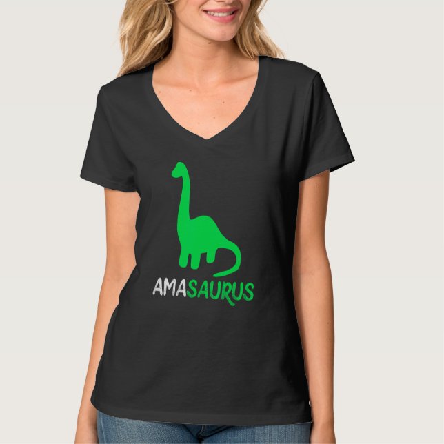 Camiseta Ama-Saurus Funny Dino Dinosaur AmaSaurus (Frente)