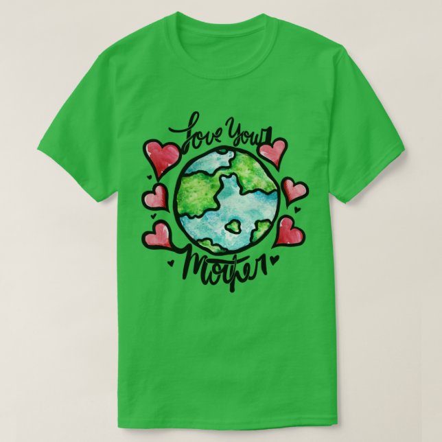 Camiseta Ama sua mãe Terra (Frente do Design)