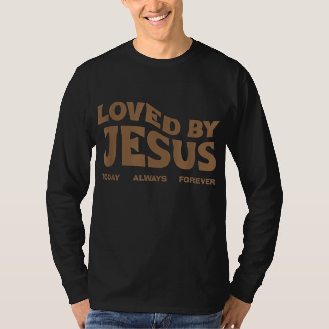 Camiseta Amado por Jesus - Roupa De Rua Cristã (Frente)