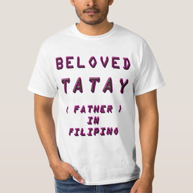 CAMISETA AMADO TATAY, PAI EM FILIPINO 1 (Frente)