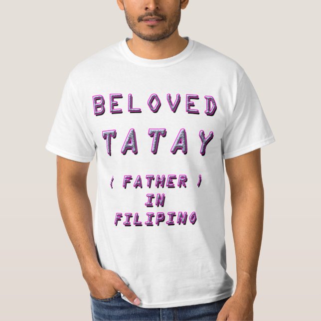CAMISETA AMADO TATAY, PAI EM FILIPINO 2 (Frente)