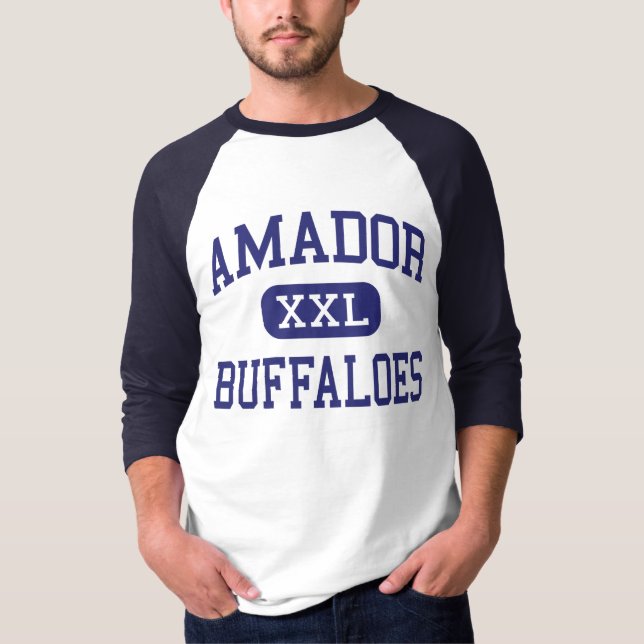 Camiseta Amador - búfalos - alto - angra de Sutter (Frente)