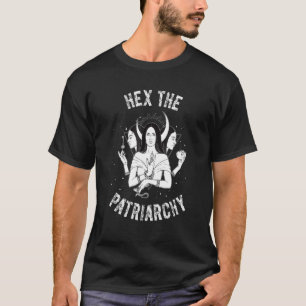 Camiseta Amaldiçoe a Patriarquia Hécate Deusa Tripla Lua Fe